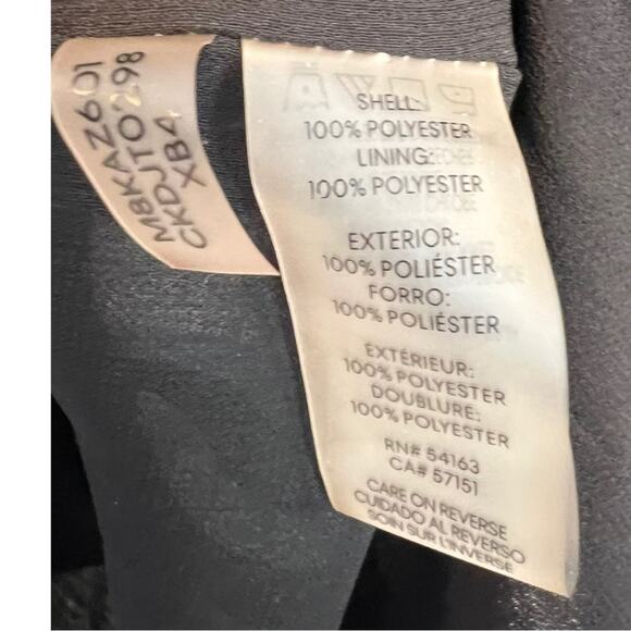 CALVIN KLEIN Geometric Dots Lined  layered long sleeve blouse relaxed fit - Picture 9 of 11